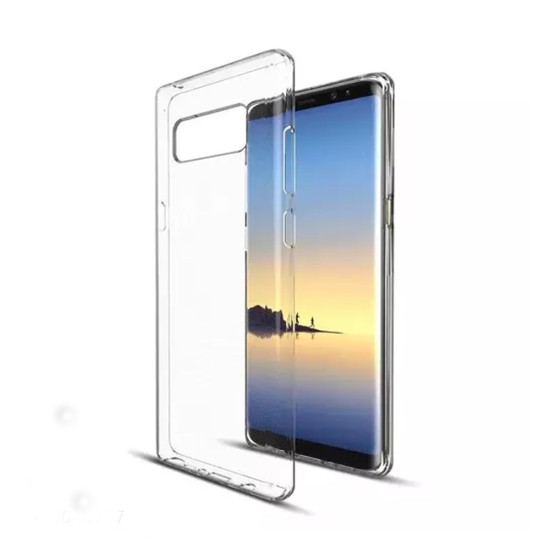 360º Silicon Case for Samsung Galaxy Note 8 Transparent